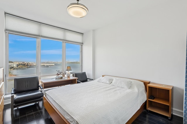 8100 River Rd Unit 1101, North Bergen, NJ 07047 - bedroom with a water view and baseboards