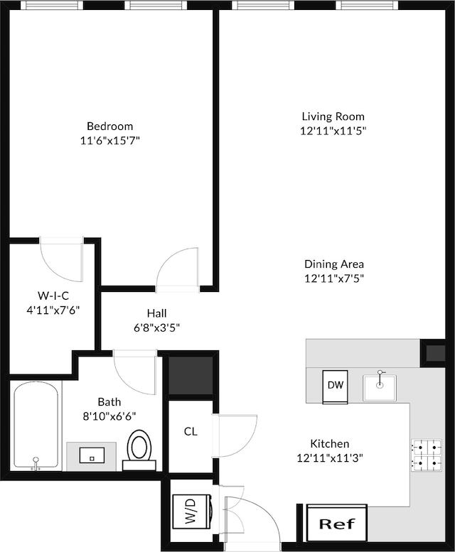 812 Grand St Unit 208, Hoboken, NJ 07030 - view of property floor plan