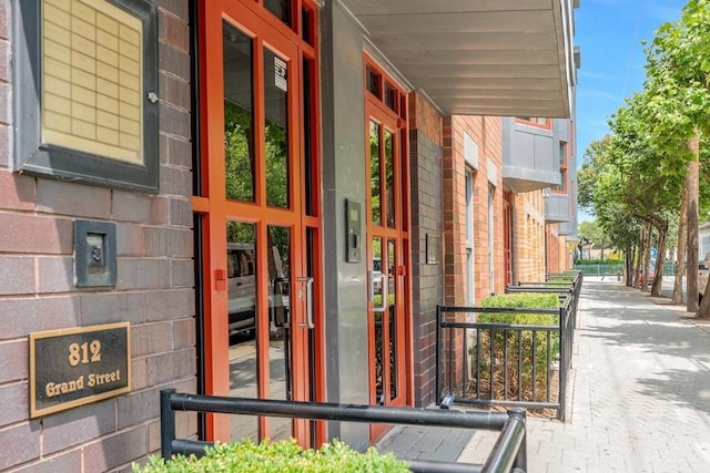 812 Grand St Unit 208, Hoboken, NJ 07030 - entrance to property featuring covered porch and brick siding