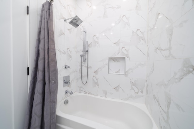 104 Poplar St Unit 1, Jersey City, NJ 07307 - full bath with shower / bath combo with shower curtain