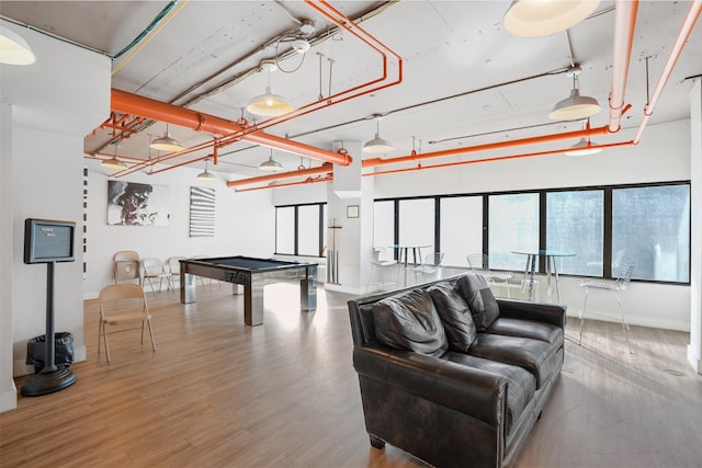 500 Central Ave Unit 1713, Union City, NJ 07087 - playroom featuring wood finished floors and pool table