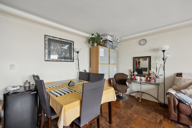 500 Central Ave Unit 1713, Union City, NJ 07087 - dining room featuring ornamental molding