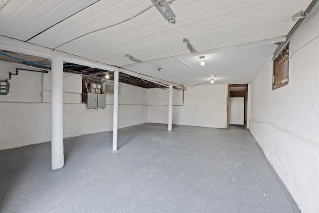 view of basement