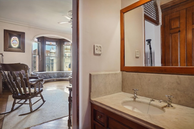 bathroom with vanity