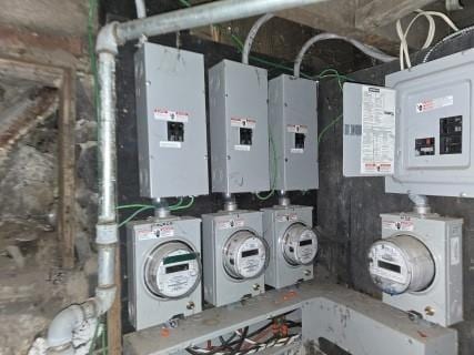 utility room with electric panel