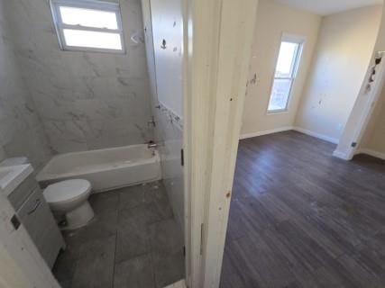 529 Communipaw Ave, Jersey City, NJ 07304 - full bath with tub / shower combination and wood finished floors