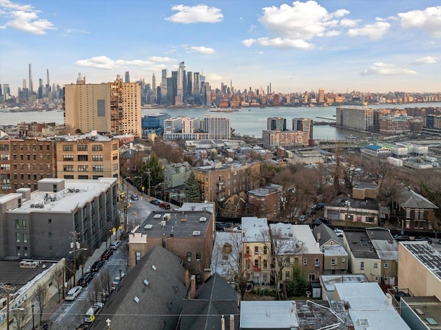 view of city featuring a water view