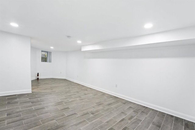 52 Brinkerhoff St, Jersey City, NJ 07304 - basement with wood finished floors and recessed lighting