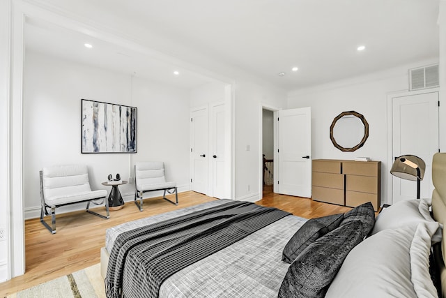 52 Brinkerhoff St, Jersey City, NJ 07304 - bedroom featuring wood finished floors and recessed lighting
