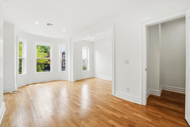 52 Brinkerhoff St, Jersey City, NJ 07304 - empty room with light wood-type flooring and recessed lighting