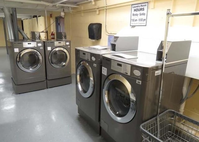 605 Grove St Unit A011, Clifton, NJ 07013 - communal laundry room with washer and dryer