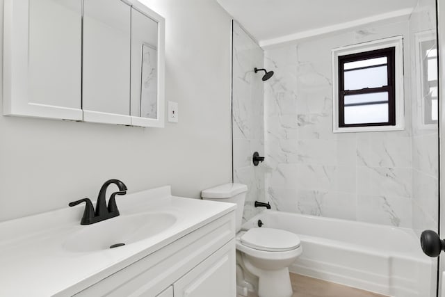 1225 Kennedy Blvd Unit 5A, Bayonne, NJ 07002 - bathroom featuring vanity, shower / tub combination, and toilet