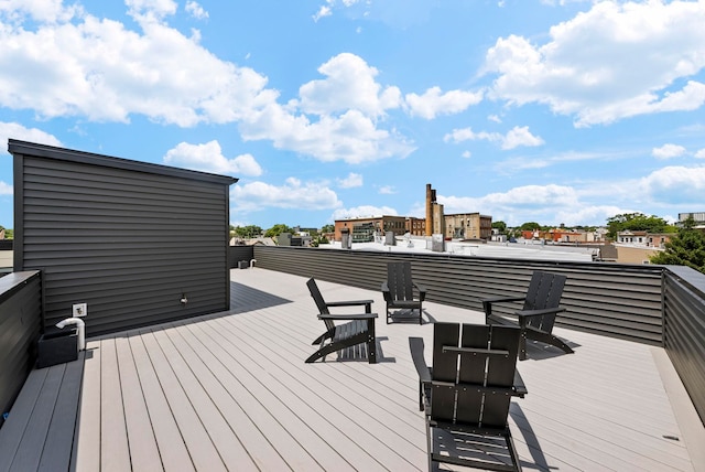 166 New York Ave, Jersey City, NJ 07307 - view of wooden terrace