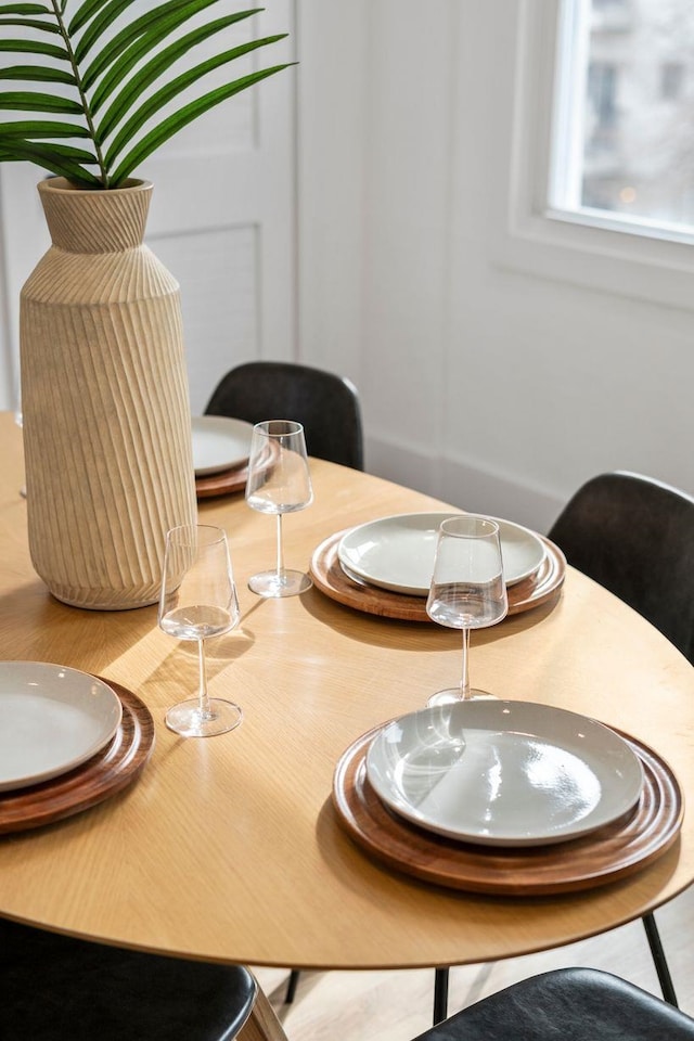 view of dining area