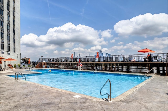 100 Manhattan Ave Unit 407, Union City, NJ 07087 - community pool featuring a patio