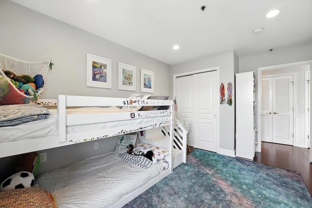 812 Grand St Unit 510, Hoboken, NJ 07030 - bedroom with recessed lighting and a closet