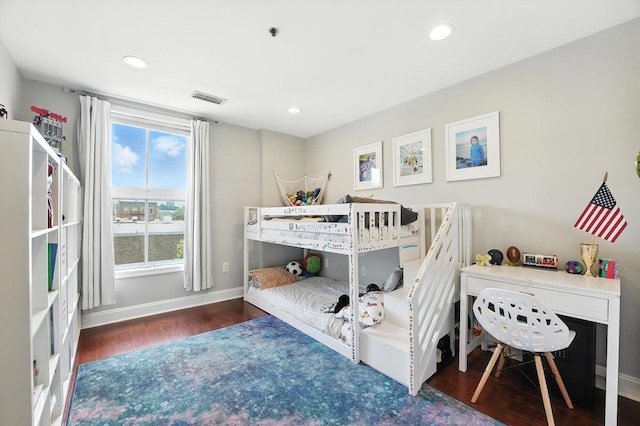 812 Grand St Unit 510, Hoboken, NJ 07030 - bedroom featuring hardwood / wood-style flooring and recessed lighting