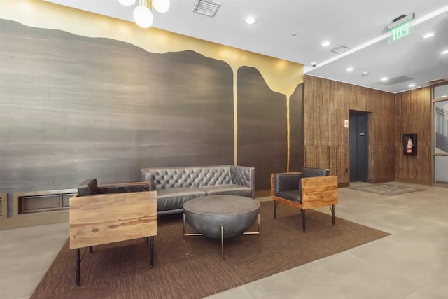 380 Newark Ave Unit 504, Jersey City, NJ 07302 - common area with recessed lighting and a security system