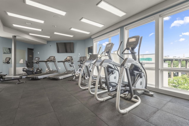 380 Newark Ave Unit 504, Jersey City, NJ 07302 - view of workout area