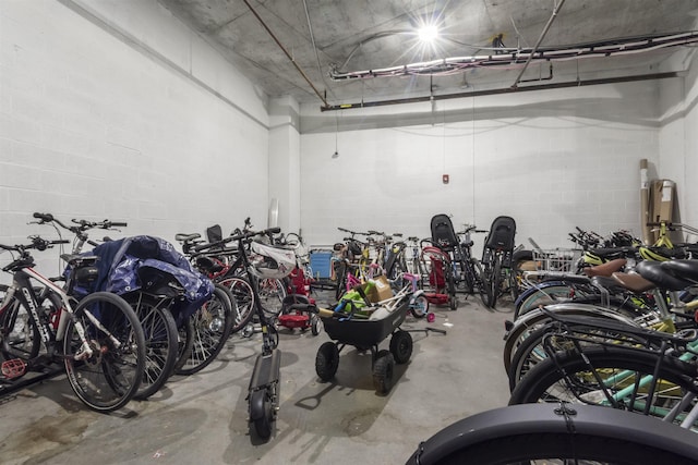 380 Newark Ave Unit 504, Jersey City, NJ 07302 - garage featuring bike storage