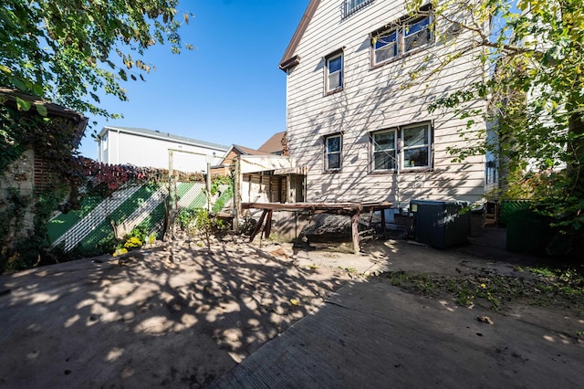 rear view of property with a patio