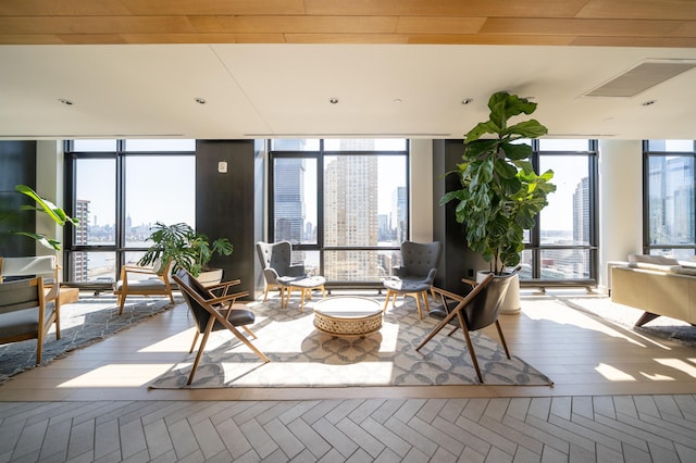 10 Provost St Unit 416, Jersey City, NJ 07302 - lobby with a view of city and floor to ceiling windows