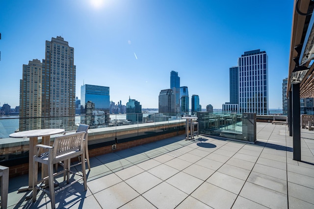 10 Provost St Unit 416, Jersey City, NJ 07302 - view of patio / terrace with a skyline view
