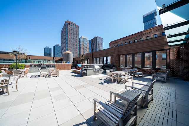10 Provost St Unit 416, Jersey City, NJ 07302 - view of patio featuring a city view