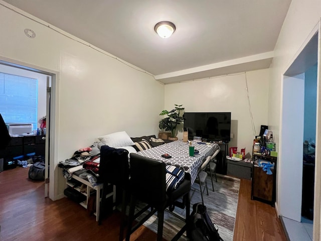 office area featuring dark hardwood / wood-style floors