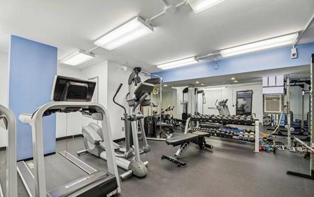 view of workout area