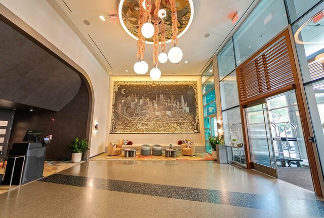 225 River St Unit 1901, Hoboken, NJ 07030 - common area with a towering ceiling