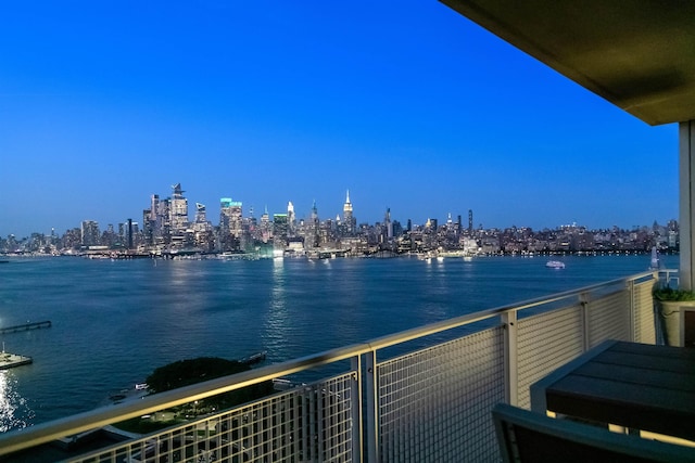 225 River St Unit 1901, Hoboken, NJ 07030 - water view featuring a view of city lights
