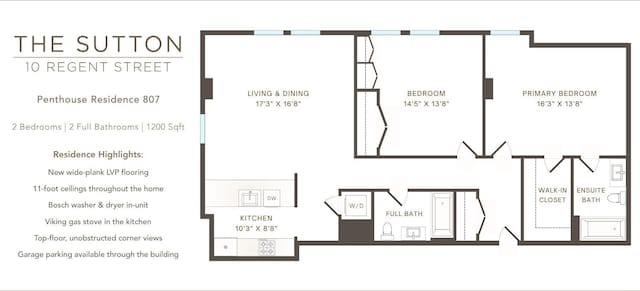 10 Regent St Unit 807, Jersey City, NJ 07302 - view of room layout