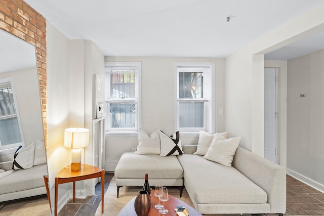 98 Bright St Unit 1G, Jersey City, NJ 07302 - living area featuring baseboards