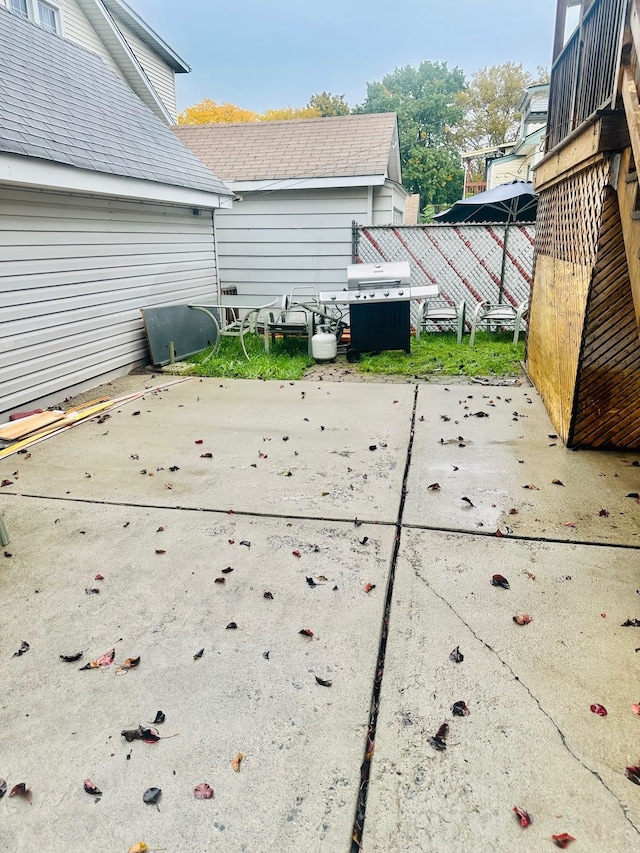 view of patio / terrace with grilling area