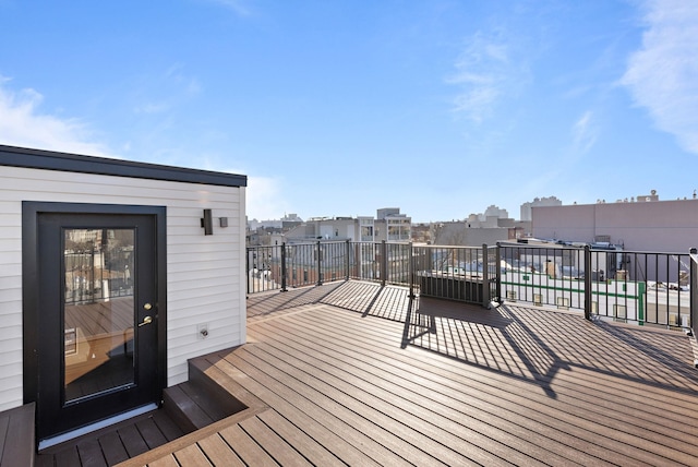 322 3rd St Unit D, Jersey City, NJ 07302 - view of wooden deck