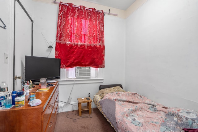 6910 Jackson St, Guttenberg, NJ 07093 - bedroom with carpet floors and cooling unit