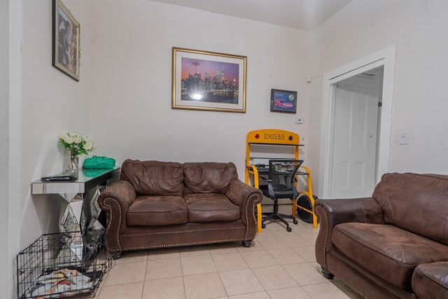 6910 Jackson St, Guttenberg, NJ 07093 - living room featuring light tile patterned floors
