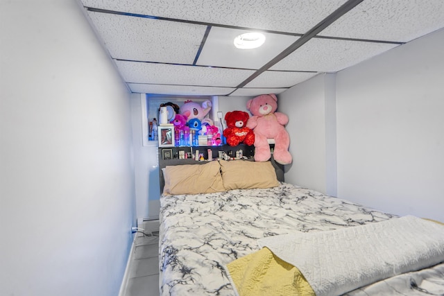 6910 Jackson St, Guttenberg, NJ 07093 - bedroom with a paneled ceiling and baseboard heating