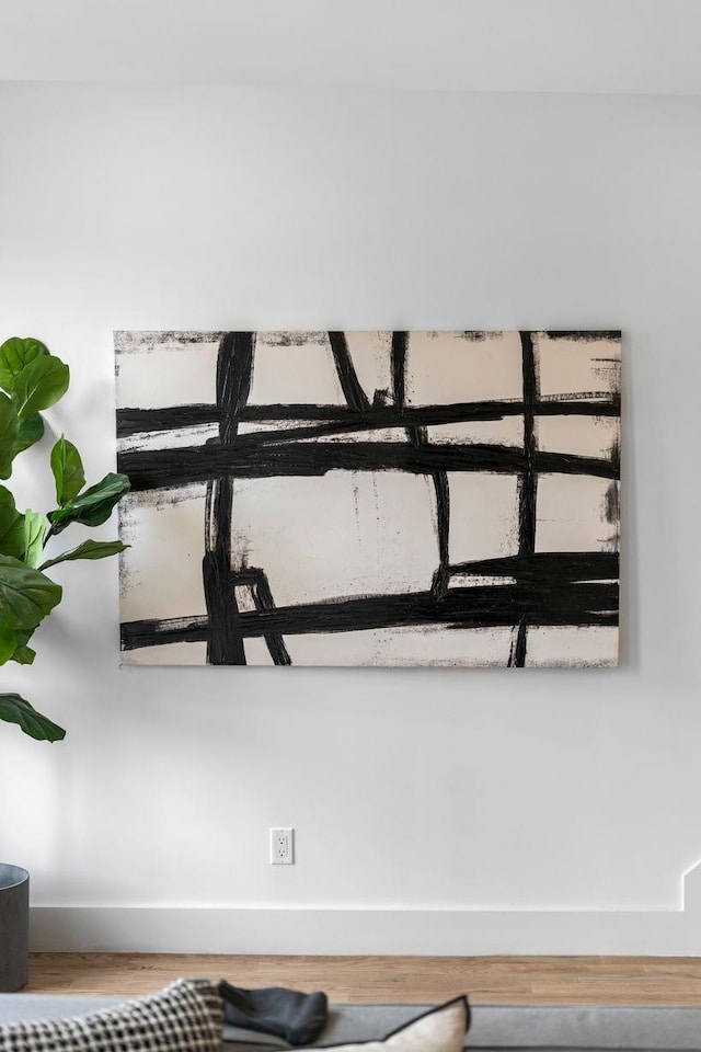 interior details featuring wood finished floors