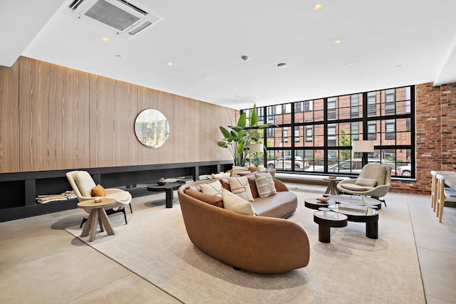 720 Clinton St Unit 6-03, Hoboken, NJ 07030 - community lobby with wooden walls and recessed lighting