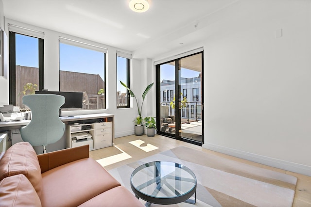 720 Clinton St Unit 6-03, Hoboken, NJ 07030 - office area with baseboards