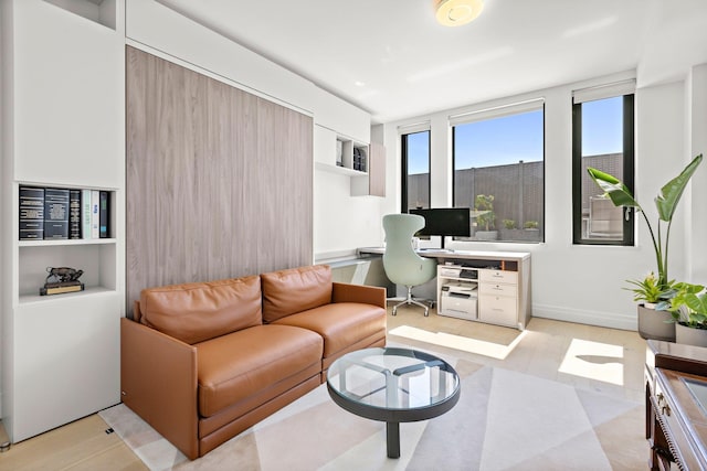 720 Clinton St Unit 6-03, Hoboken, NJ 07030 - living room with a desk