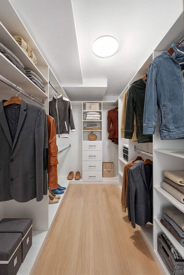 720 Clinton St Unit 6-03, Hoboken, NJ 07030 - walk in closet featuring wood finished floors
