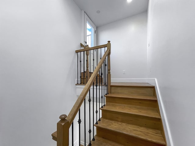 285 Lembeck Ave Unit 1, Jersey City, NJ 07305 - staircase featuring baseboards