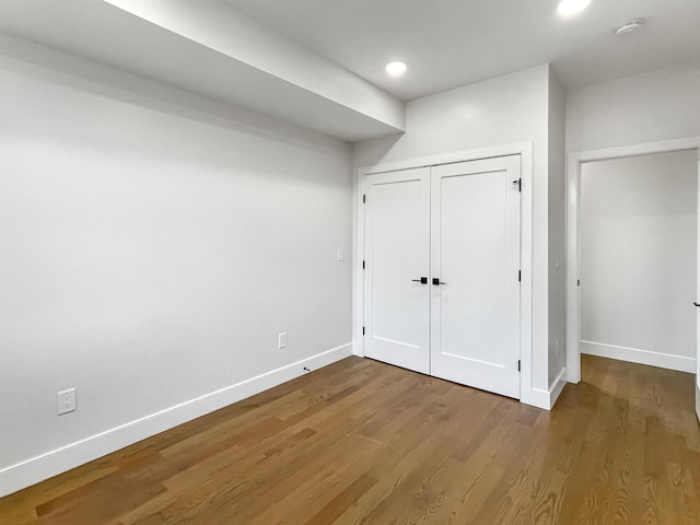 285 Lembeck Ave Unit 1, Jersey City, NJ 07305 - interior space with recessed lighting, baseboards, and wood finished floors