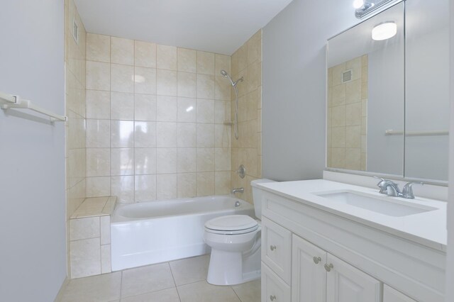 1011 Harmon Cv Unit 1011, Secaucus, NJ 07094 - bathroom featuring tile patterned flooring, vanity, toilet, and  shower combination