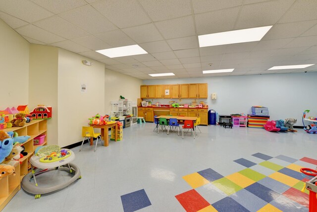 1011 Harmon Cv Unit 1011, Secaucus, NJ 07094 - playroom with a paneled ceiling and light flooring