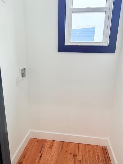 530 45th St, Union City, NJ 07087 - laundry room with hookup for a washing machine and light wood-style flooring