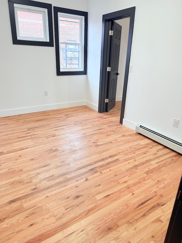 530 45th St, Union City, NJ 07087 - unfurnished room featuring light wood-style flooring and baseboards